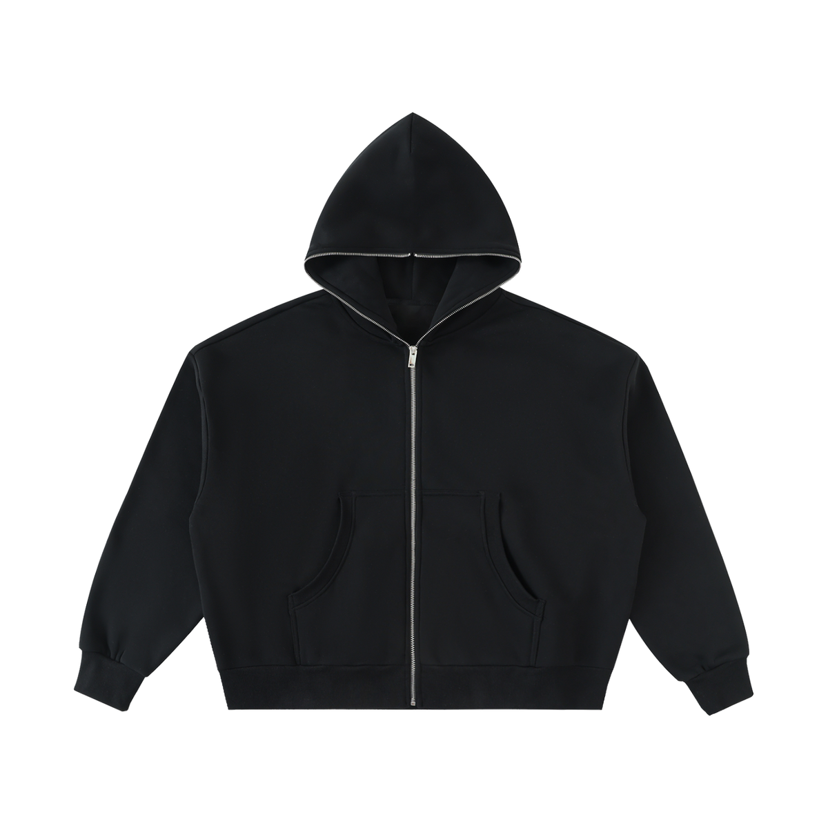 FILM CREW ZIP heavyweight fleece full-zip hoodie, front