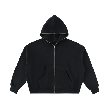 FILM CREW ZIP heavyweight fleece full-zip hoodie, front