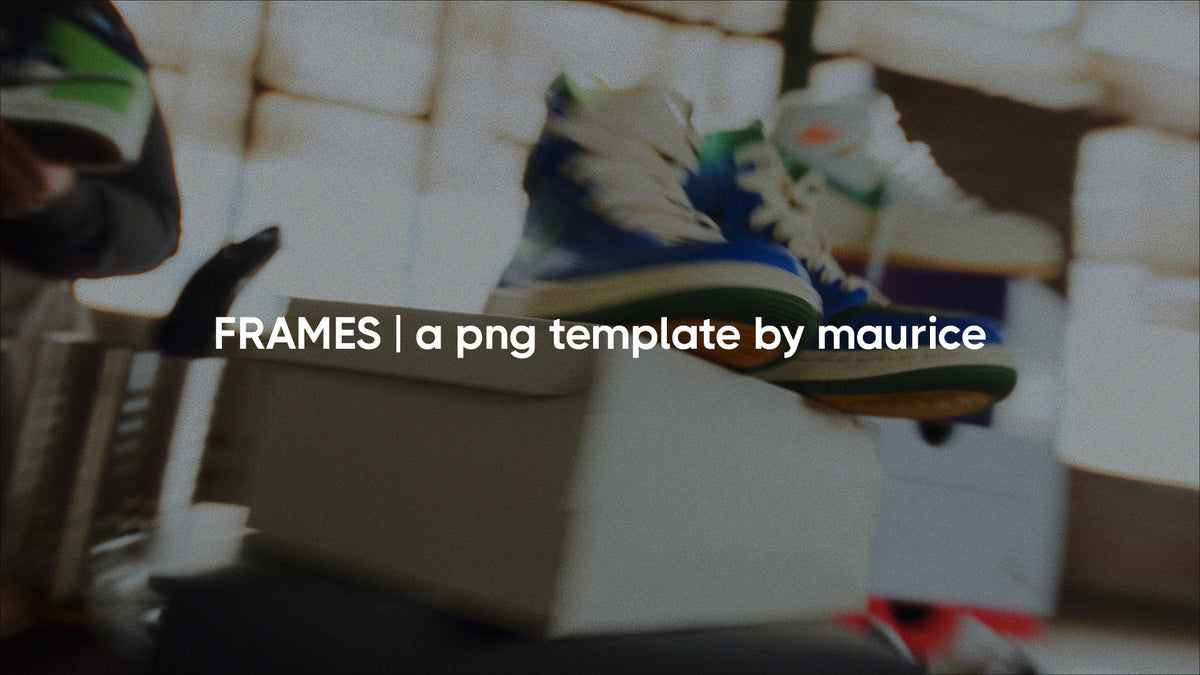 4x3 Frames Template — free PNG overlay by MV2 Productions