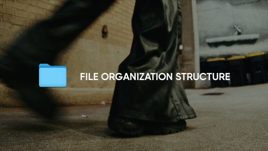 File Organization Structure Template — free project folder structure by MV2 Productions